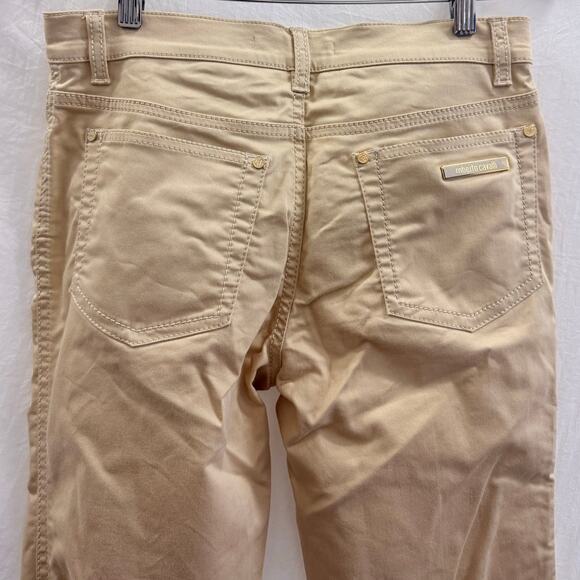 ROBERTO CAVALLI Tan Low Rise Straight Leg Pants EU 42 US 12 - Picture 3 of 5